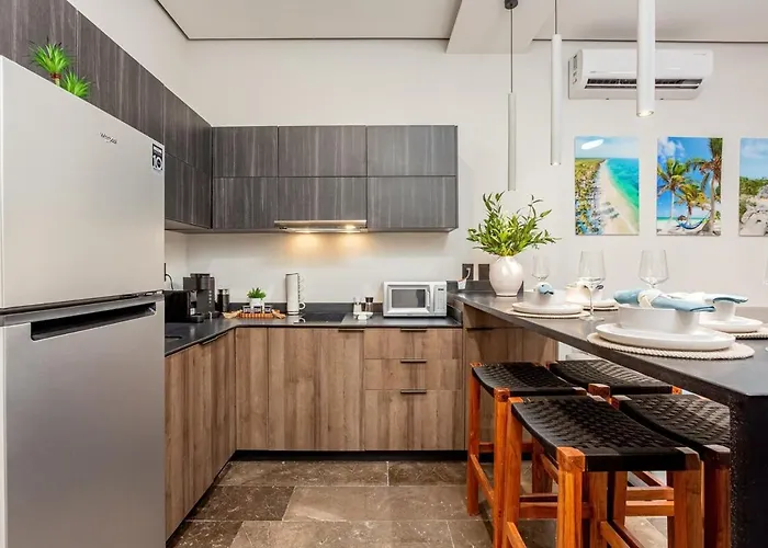 Luxury Steps From Rooftop Ocean Views Private Jacuzzi Cenotes & Ruins Apartment Tulum