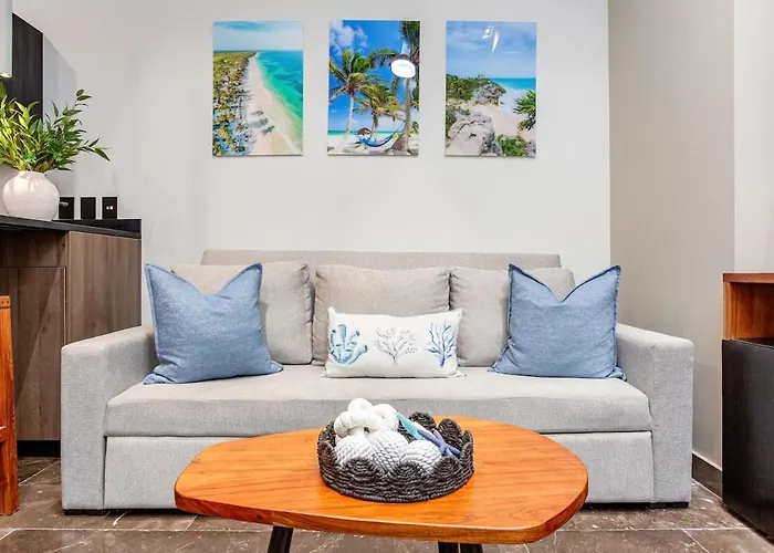 Luxury Steps From Rooftop Ocean Views Private Jacuzzi Cenotes & Ruins Apartment *