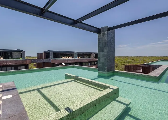 Luxury Steps From Rooftop Ocean Views Private Jacuzzi Cenotes & Ruins